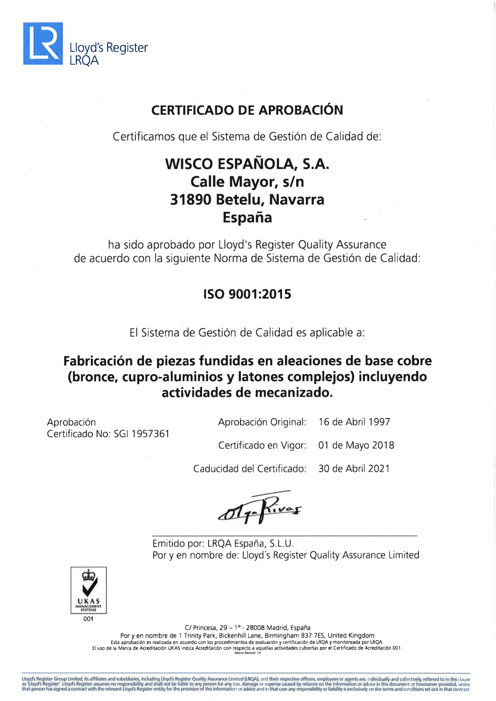 2018 Wisco Certificado ISO 9001-2015_ES